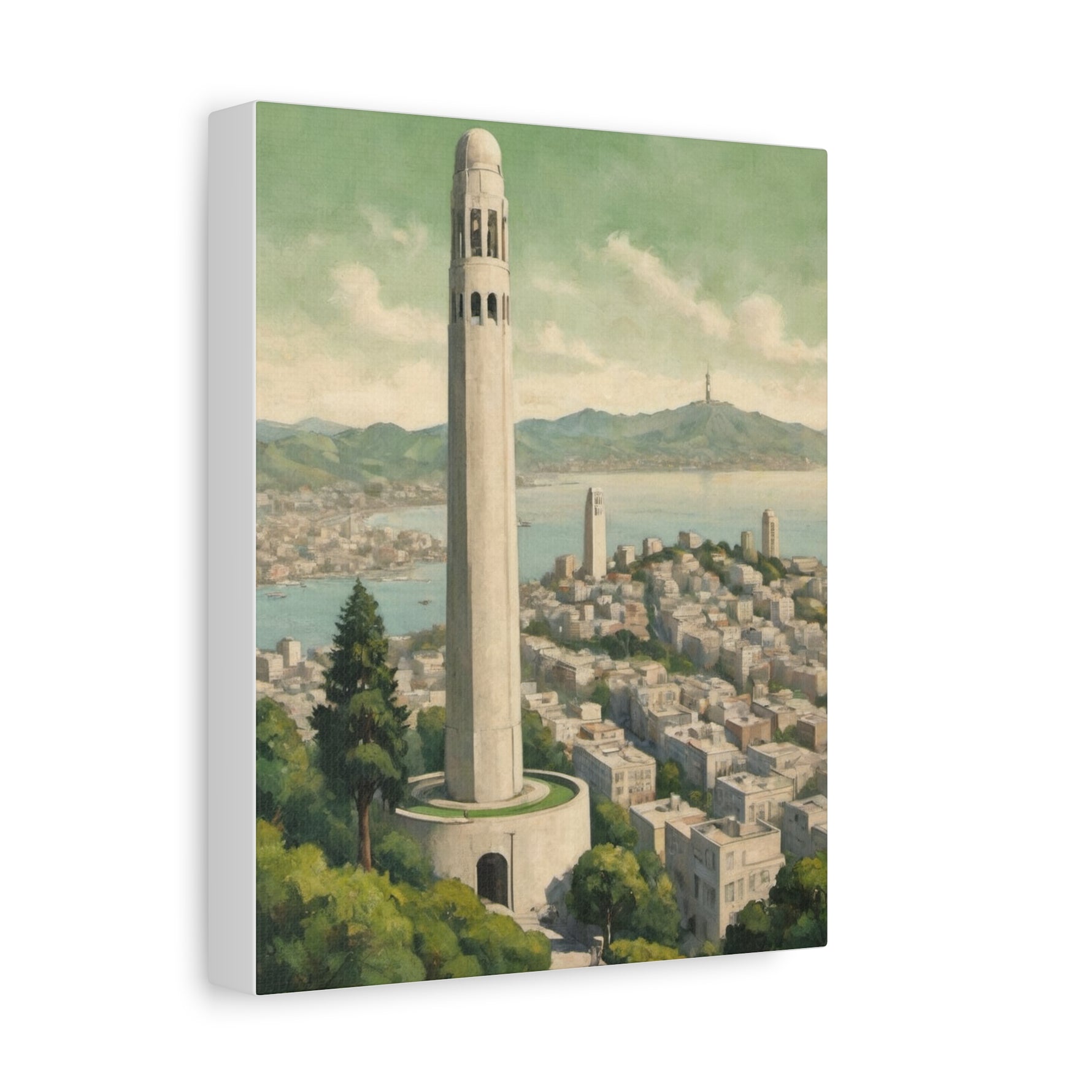 Coit Tower San Francisco Matte Canvas Print — Stretched 1.25" - AquilVision