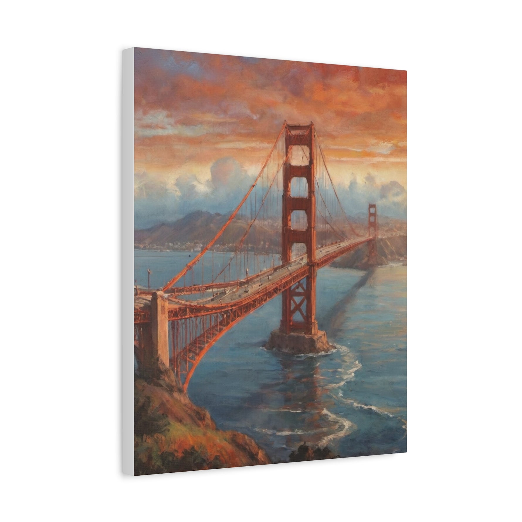 Golden Gate Bridge Canvas Print — Matte Stretched Wall Art - AquilVision