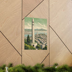 Coit Tower San Francisco Matte Poster — Vintage Cityscape Vertical Wall Art - AquilVision