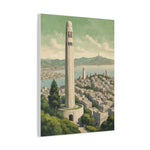 Coit Tower San Francisco Matte Canvas Print — Stretched 1.25" - AquilVision