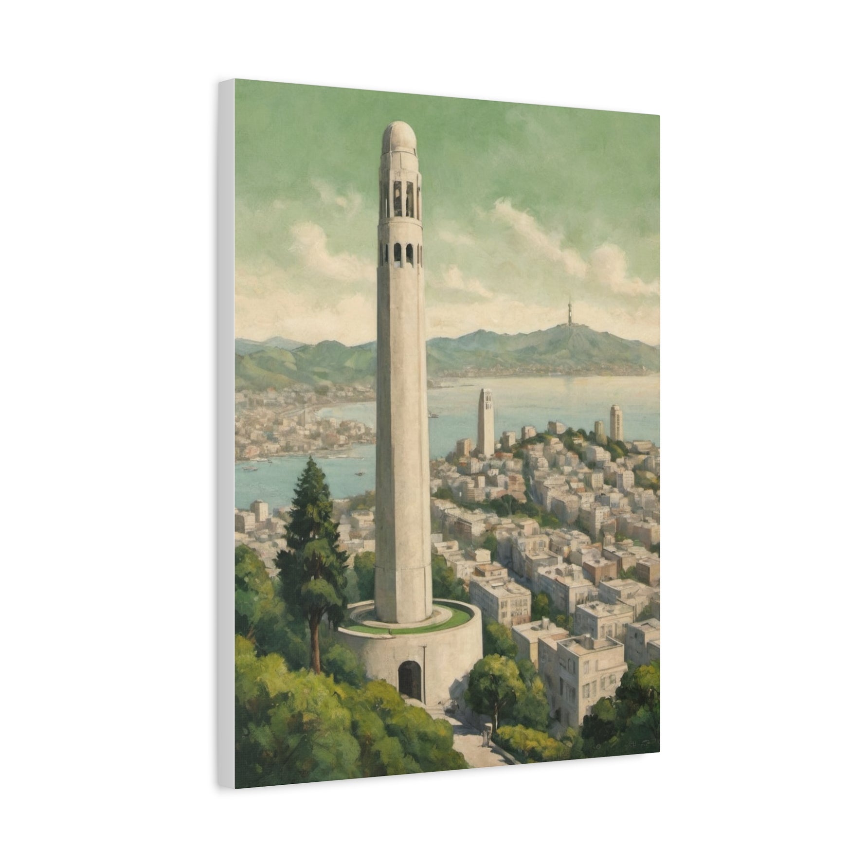Coit Tower San Francisco Matte Canvas Print — Stretched 1.25" - AquilVision
