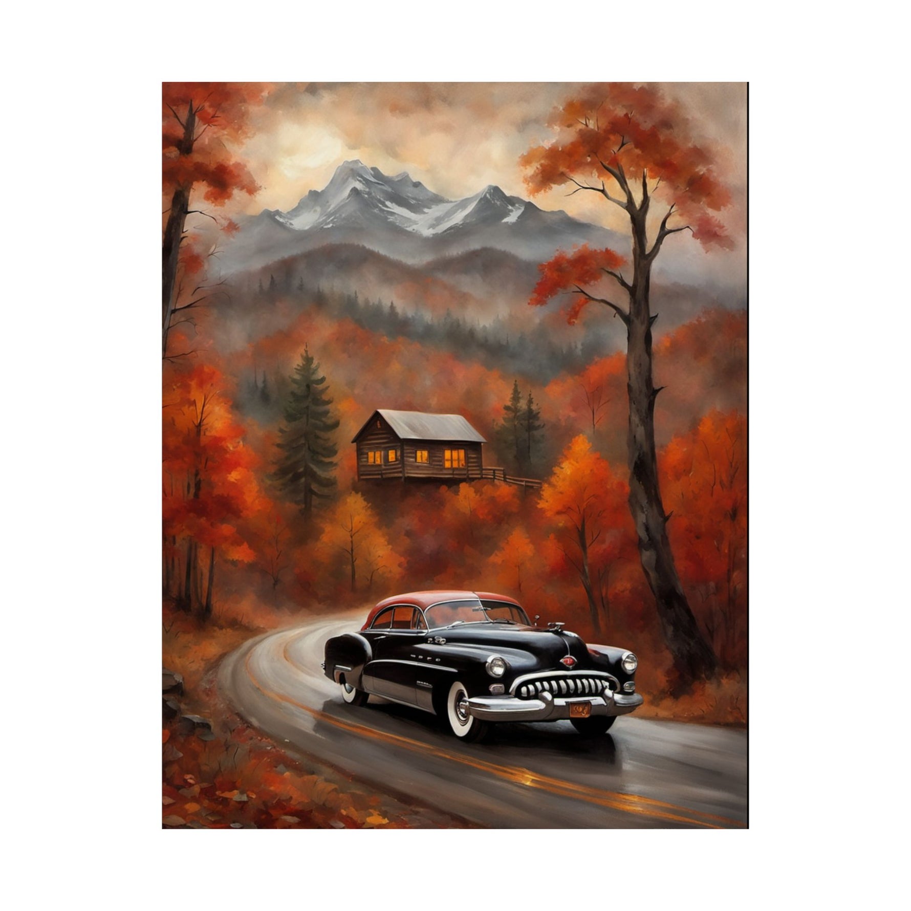 1950 American Riviera Dream Poster - Mountain Edition - AquilVision