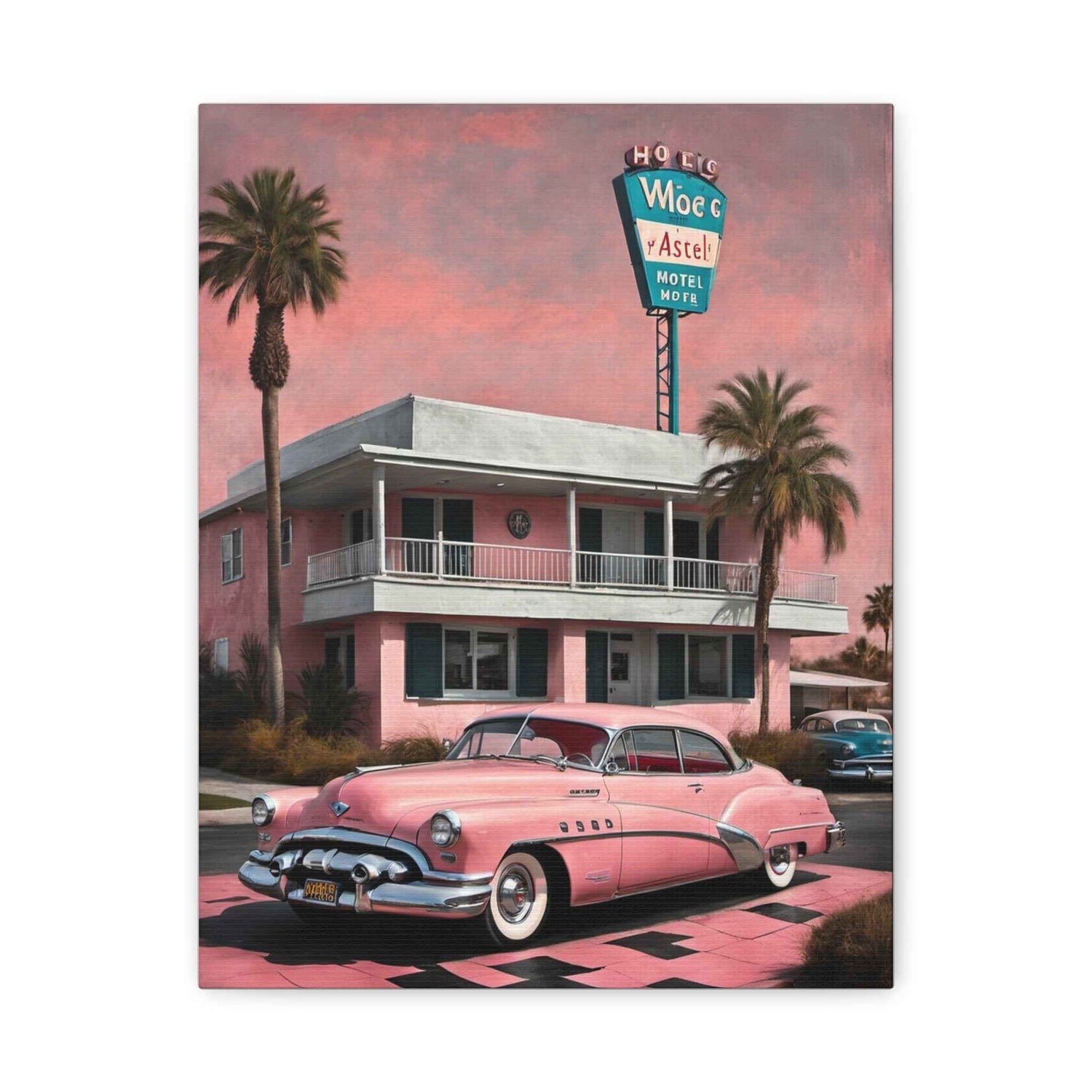 1950 American Riviera Dream Canvas - Motel Edition - AquilVision