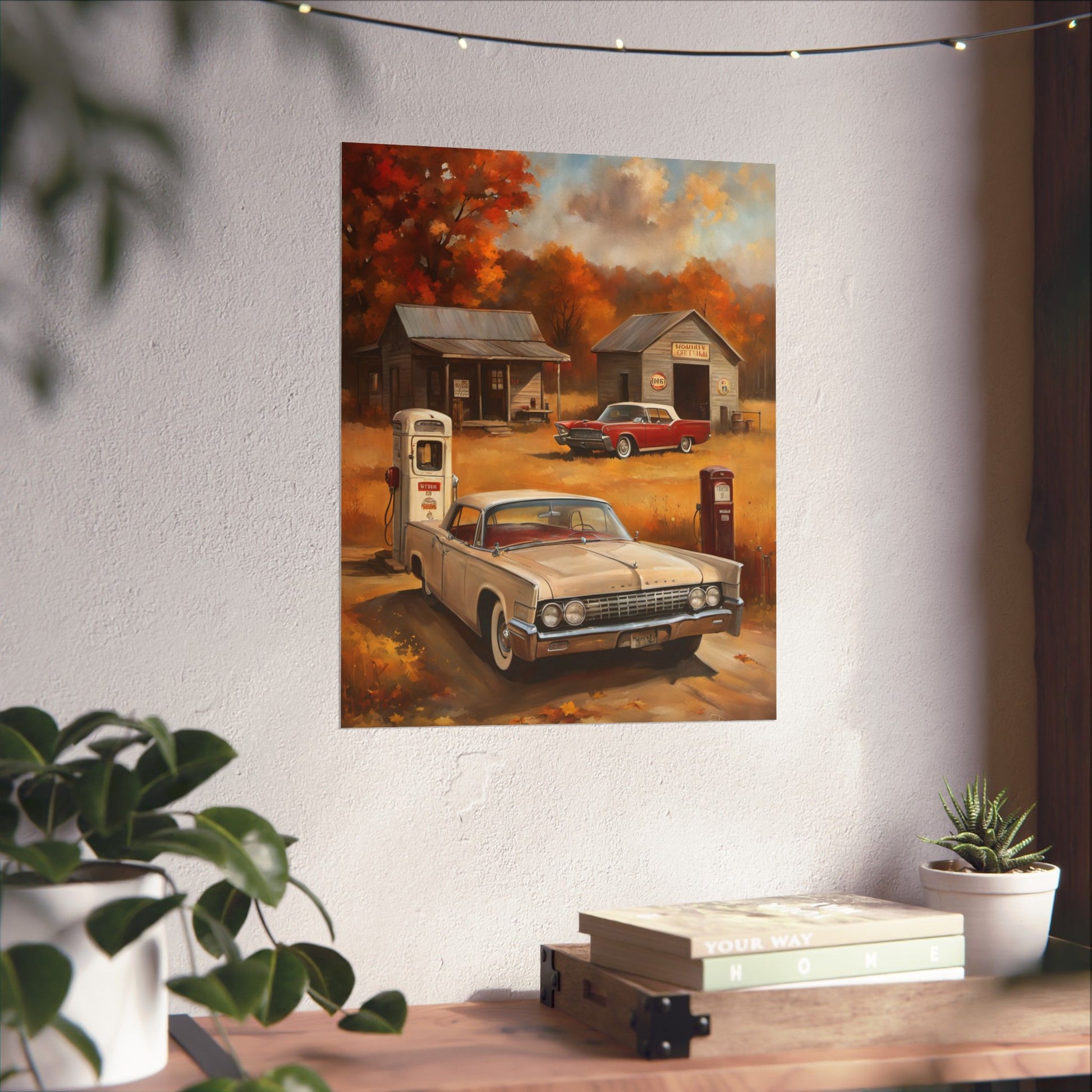 Vintage Car Adventure Matte Vertical Posters | Retro Wall Art, Home Decor, Classic Car Gifts, Gift for Him, Nostalgic Art Printify
