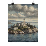 Lighthouse Island Matte Poster — Coastal Nautical Wall Art - AquilVision