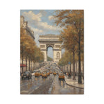 Paris Arc de Triomphe Canvas Wall Art — Autumn Street Scene - AquilVision