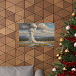 Geyser Landscape Matte Poster — Serene National Park Wall Art - AquilVision