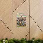 San Francisco Painted Row Houses Matte Poster — Vintage Cityscape Wall Art - AquilVision