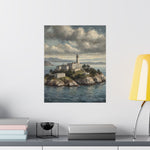 Lighthouse Island Matte Poster — Coastal Nautical Wall Art - AquilVision