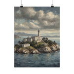 Lighthouse Island Matte Poster — Coastal Nautical Wall Art - AquilVision