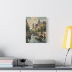 Paris Riverboat Matte Canvas Print — Stretched 1.25" - AquilVision
