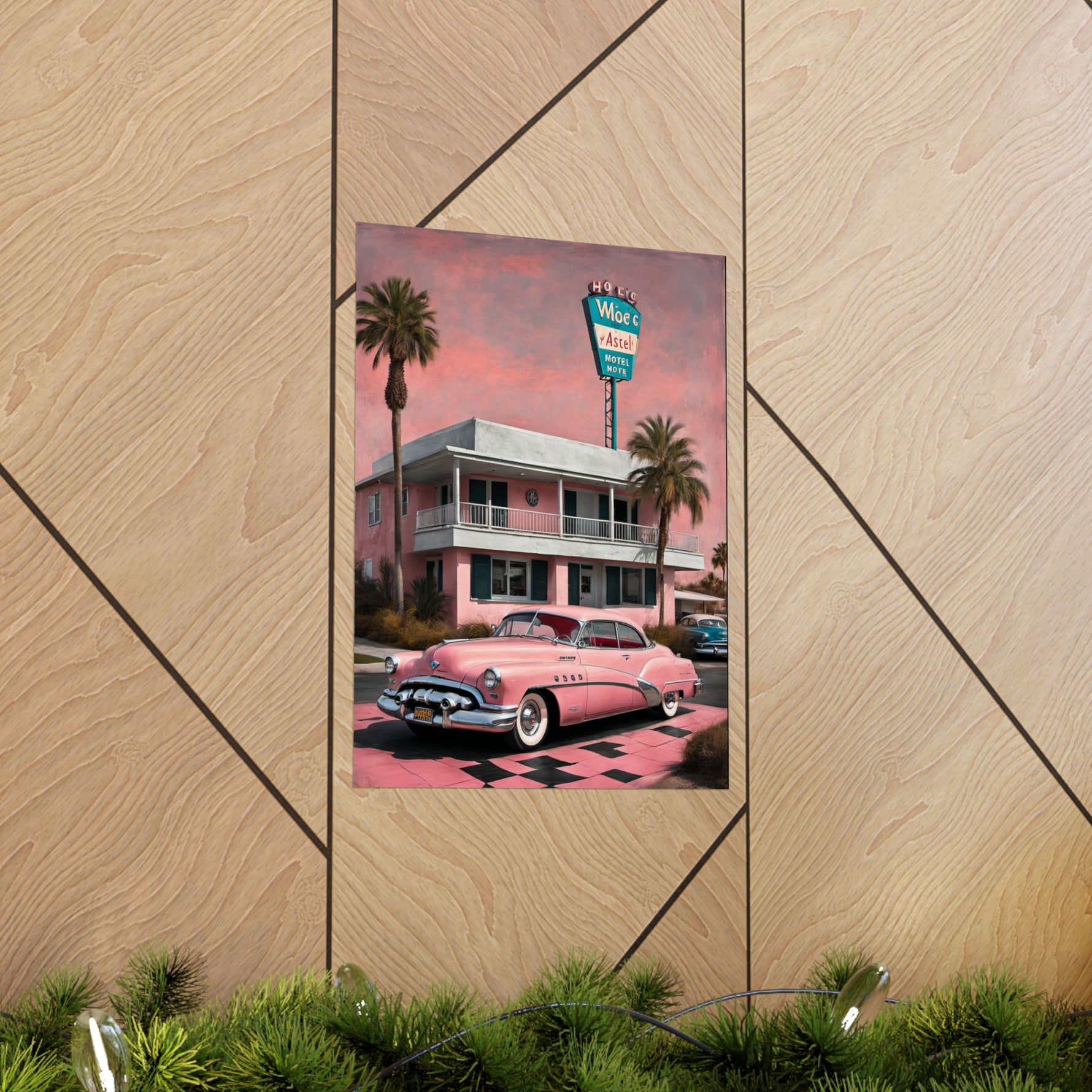 1950 American Riviera Dream Poster - Motel Edition - AquilVision