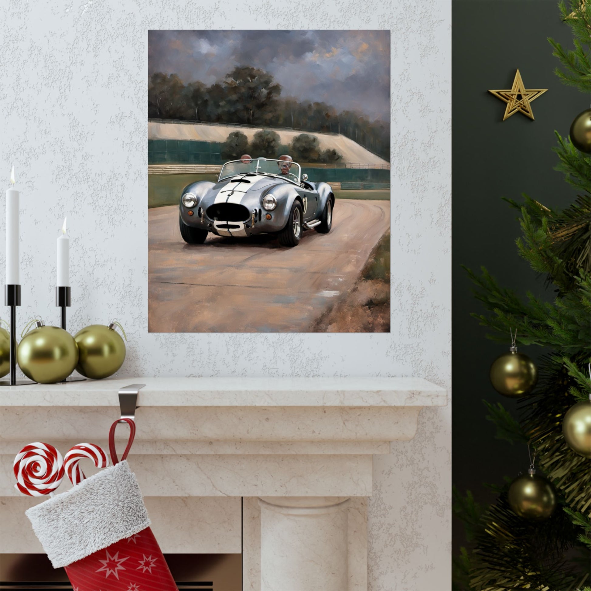 Vintage Car Art Print, Matte Vertical Posters, Racing Decor, Collector's Gift, Gift for Him, Automotive Wall Art Printify