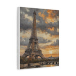 Eiffel Tower Sunset Canvas Print — Matte Stretched Wall Art - AquilVision