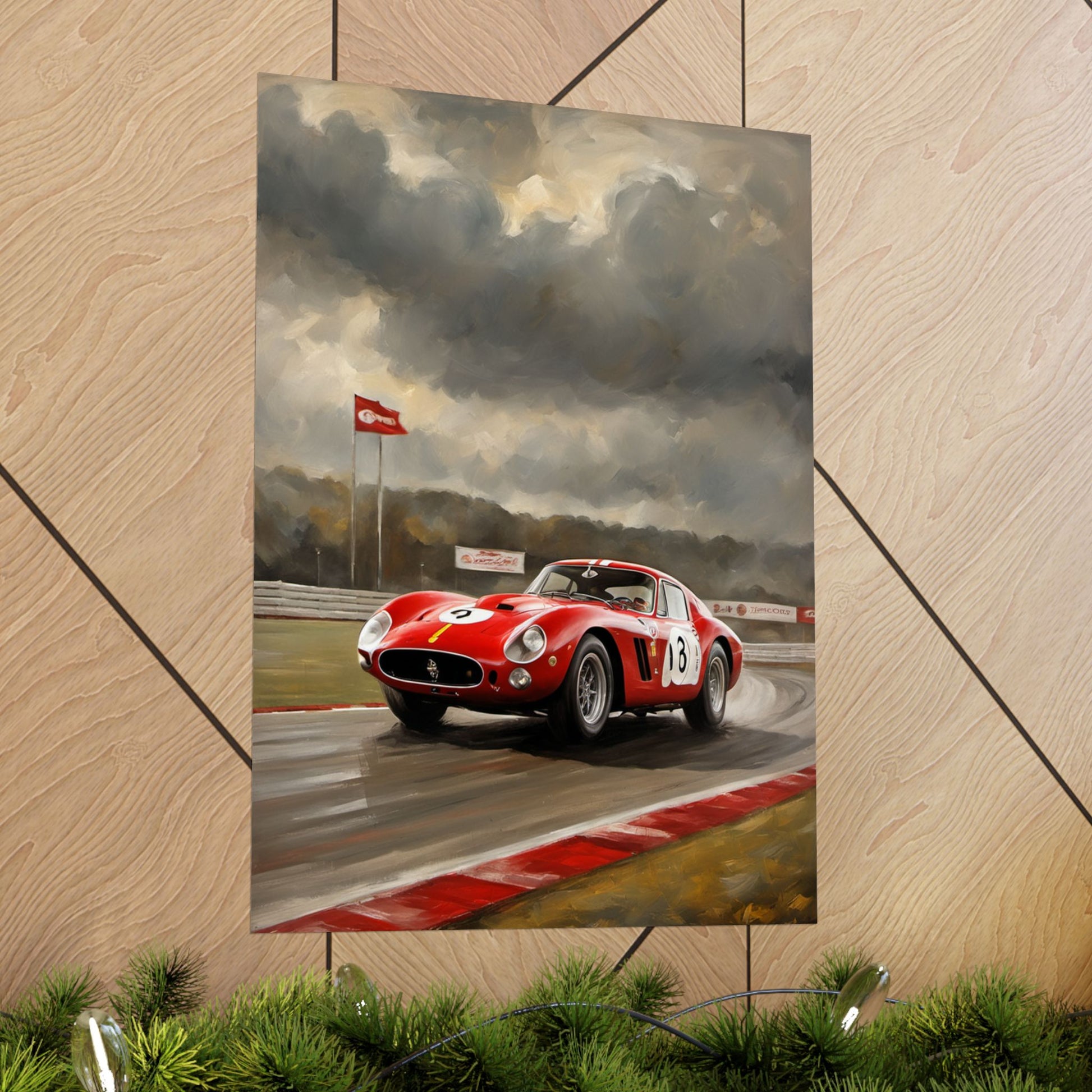 Racing Car Matte Vertical Posters, Sports Wall Art, Automotive Decor, Gift for Car Enthusiasts, Vintage Racing Print Printify