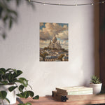 Paris Sacré-Cœur Matte Poster — Vintage Cityscape Wall Art - AquilVision