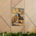 Louvre Pyramid Matte Vertical Poster — Vintage Paris Architecture Wall Art - AquilVision