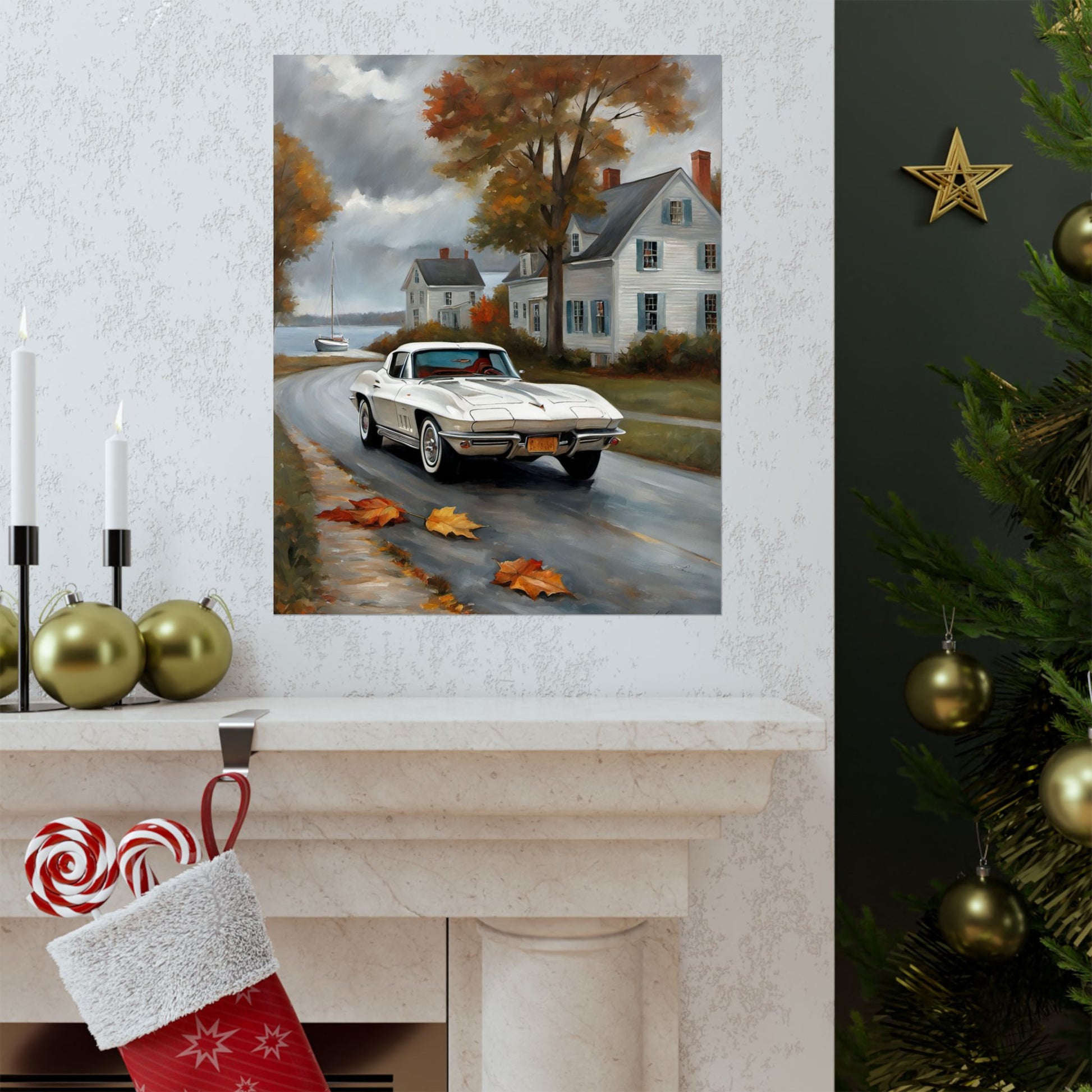 Vintage Car Wall Art Prints, Matte Vertical Posters of Classic Cars, Home Decor, Gift for Car Lovers, Fall Aesthetic Decor Printify