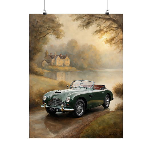 Vintage Car Wall Art, Matte Vertical Posters, Classic Decor, Home Office Decor, Gift for Car Enthusiasts, Automotive Artwork