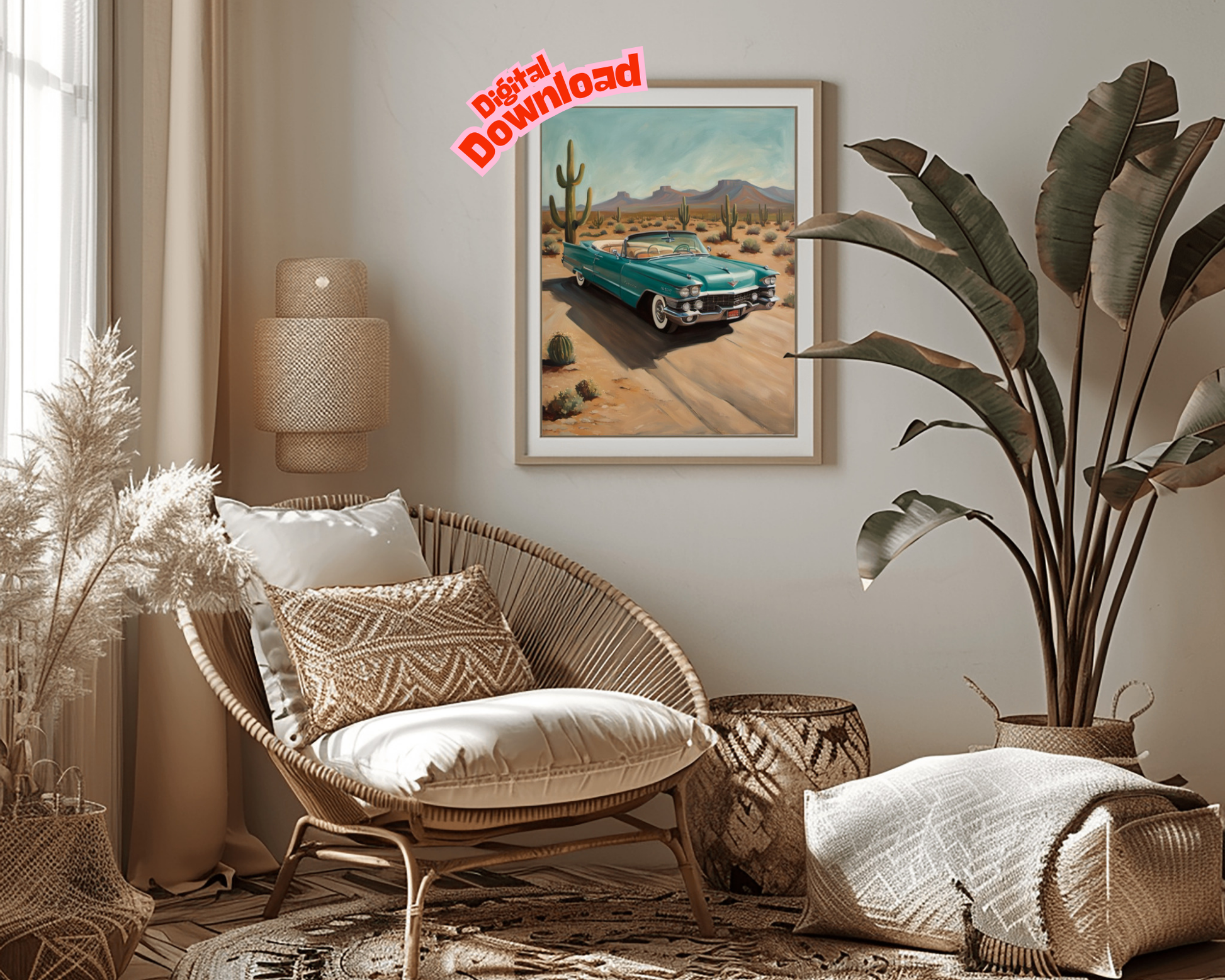 AquilVision Desert Highway Wall Art Digital Print - AquilVision