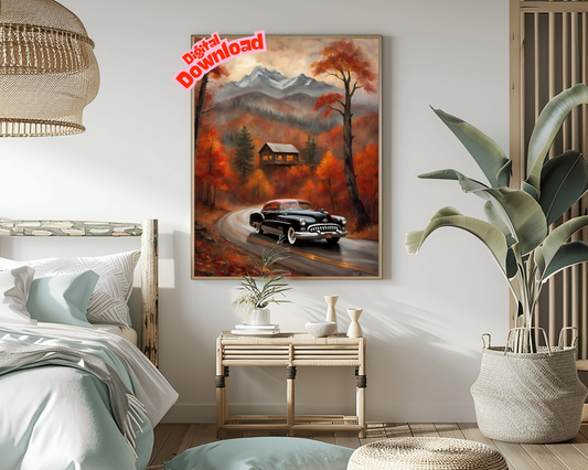 AquilVision Digital Autumn Landscape Art Print