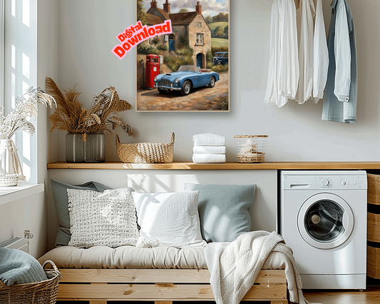 AquilVision Vintage Automobile Artwork for Home Decor