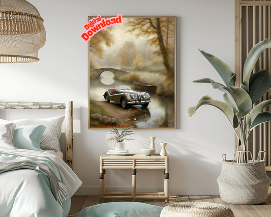 AquilVision Misty Riverside Art Print Digital Download