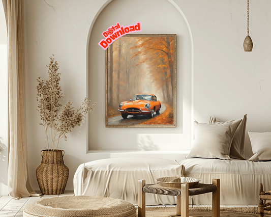 AquilVision Misty Road Landscape Artwork Digital Print - AquilVision