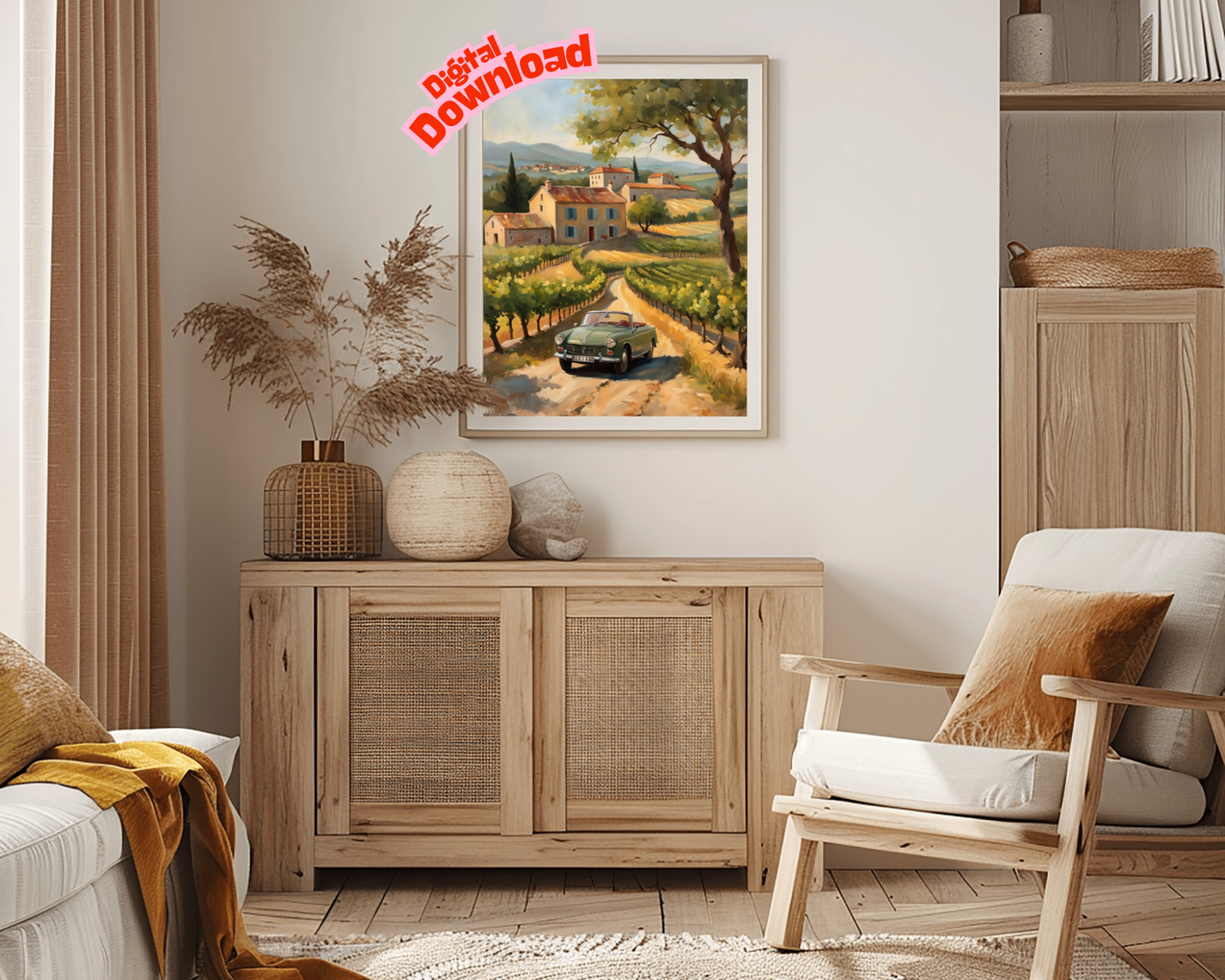 AquilVision Downloadable Golden Hour Landscape Painting Print Ready AquilVision