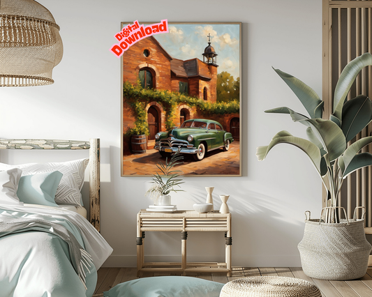 AquilVision Rustic Brick Wine Cellar Artwork Digital Print