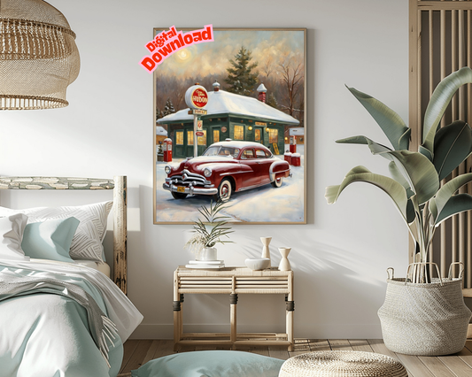 AquilVision Classic Car Decor for Living Room Digital Art