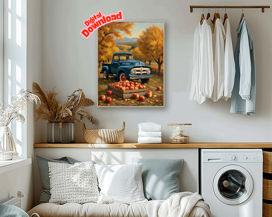 AquilVision Autumn Orchard Harvest Painting Digital Art