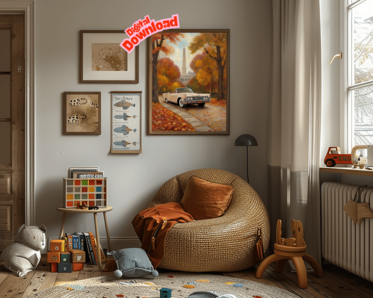AquilVision Classic Car Wall Art Digital Print AquilVision