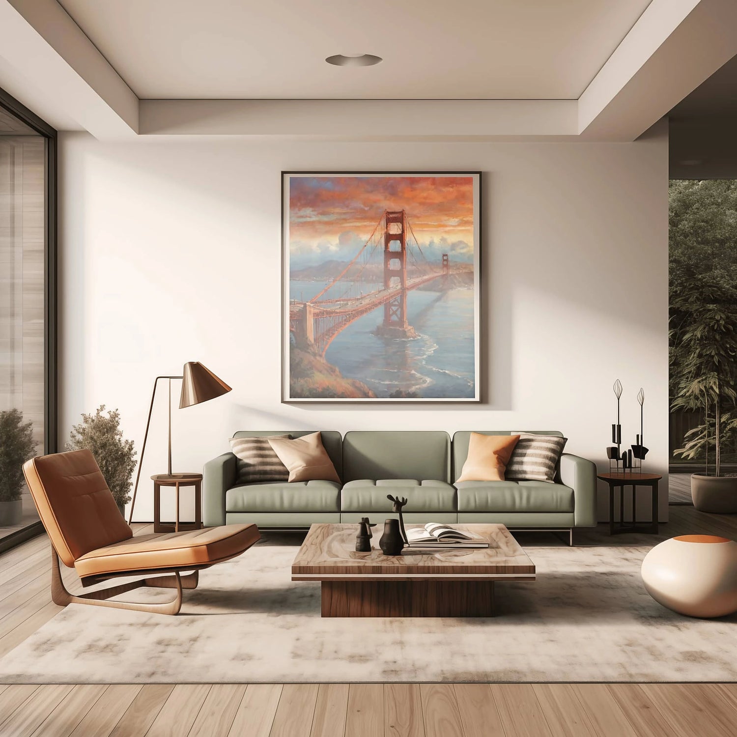Golden Gate Poster Leinwandbild - San Francisco Kollektion