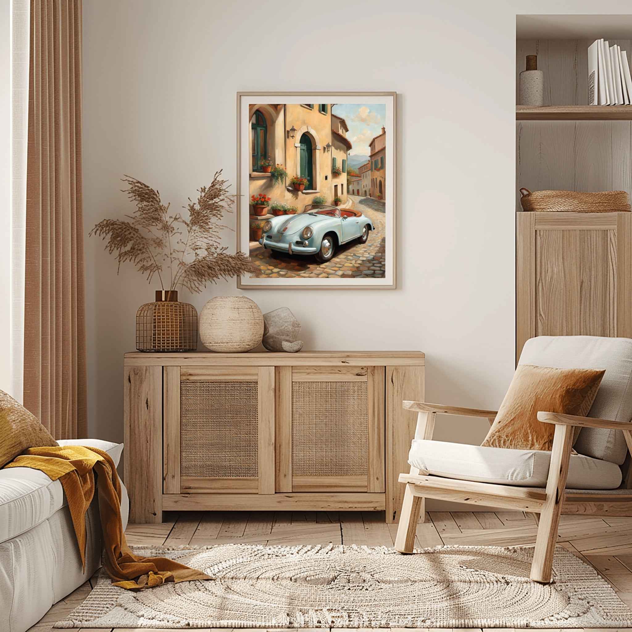 1956 German Speedster Icon - Town Edition | Poster Canvas