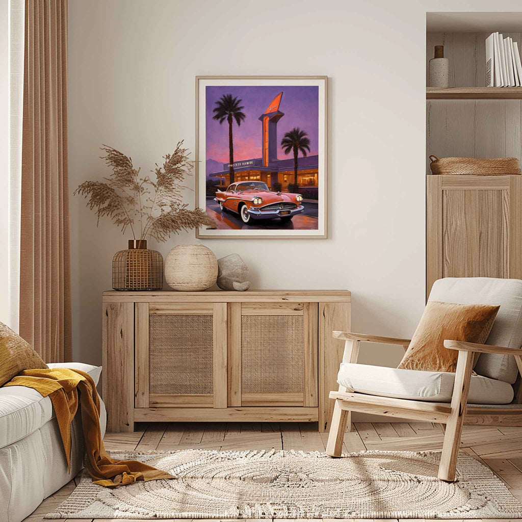 1958 Golden Hawk GT - Retro Hotel Edition | Poster Canvas - AquilVision