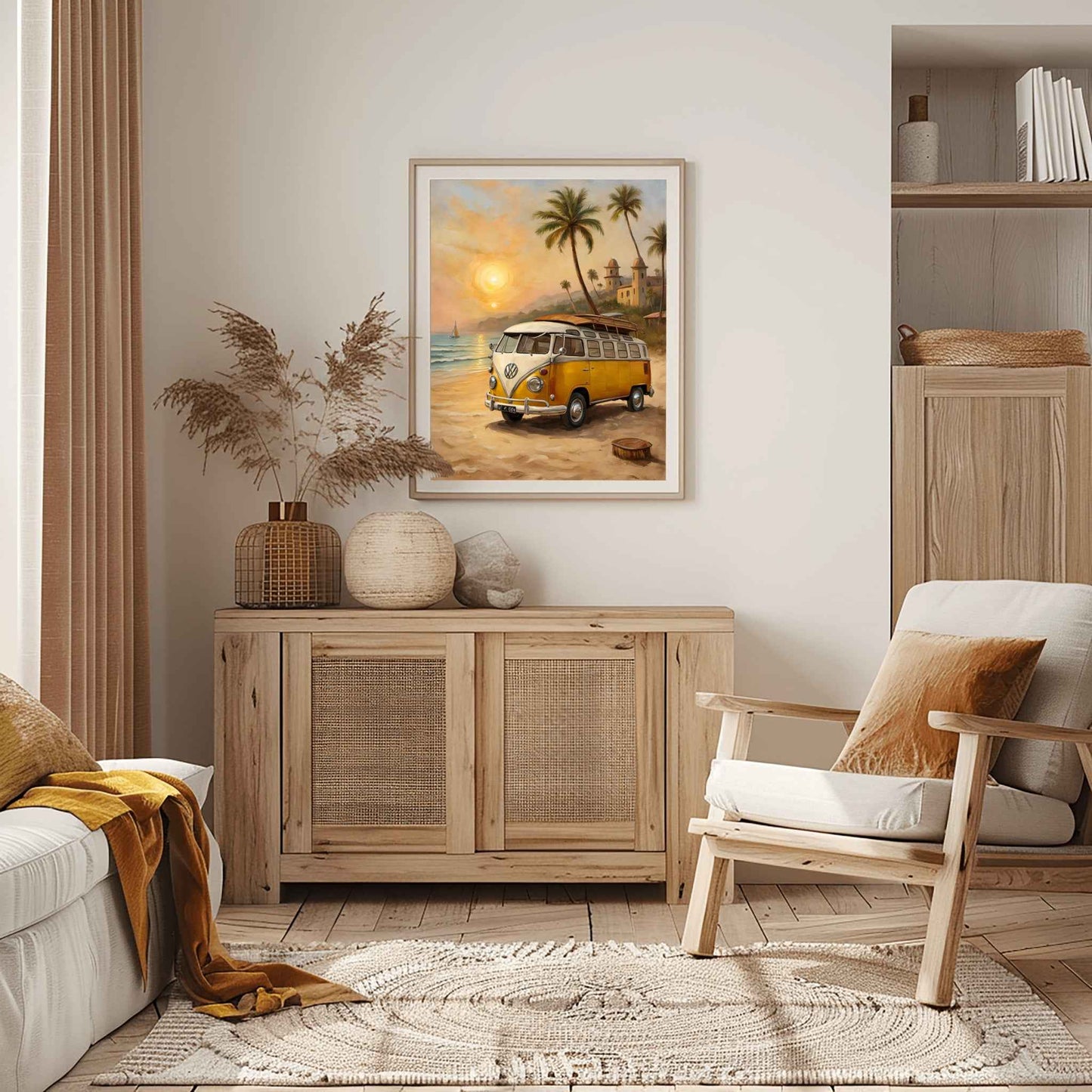 1960 German Split-Window Van - Beach Edition | Poster Canvas