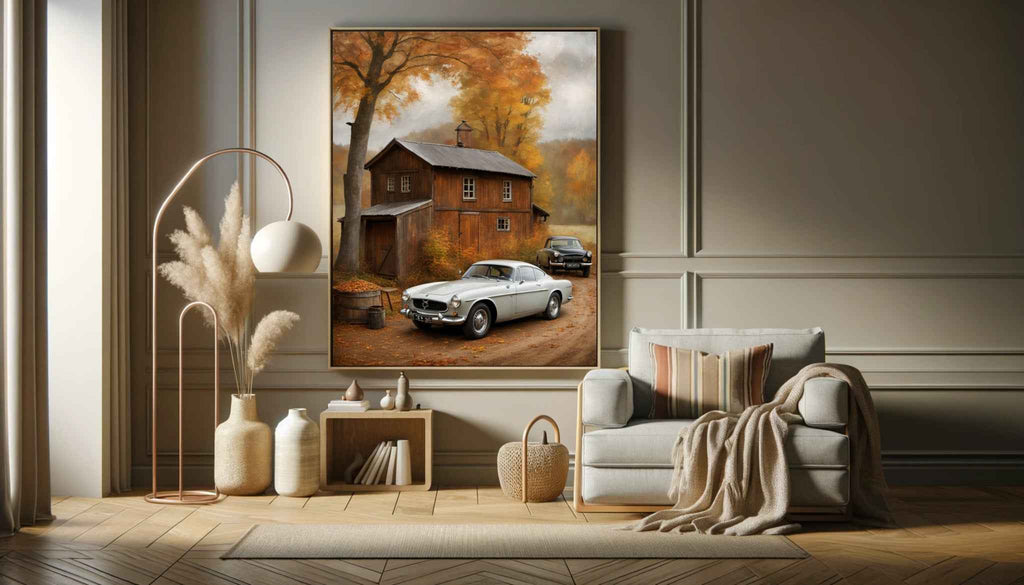 1966 Swedish GT Icon - Old Garage Edition | Poster Canvas