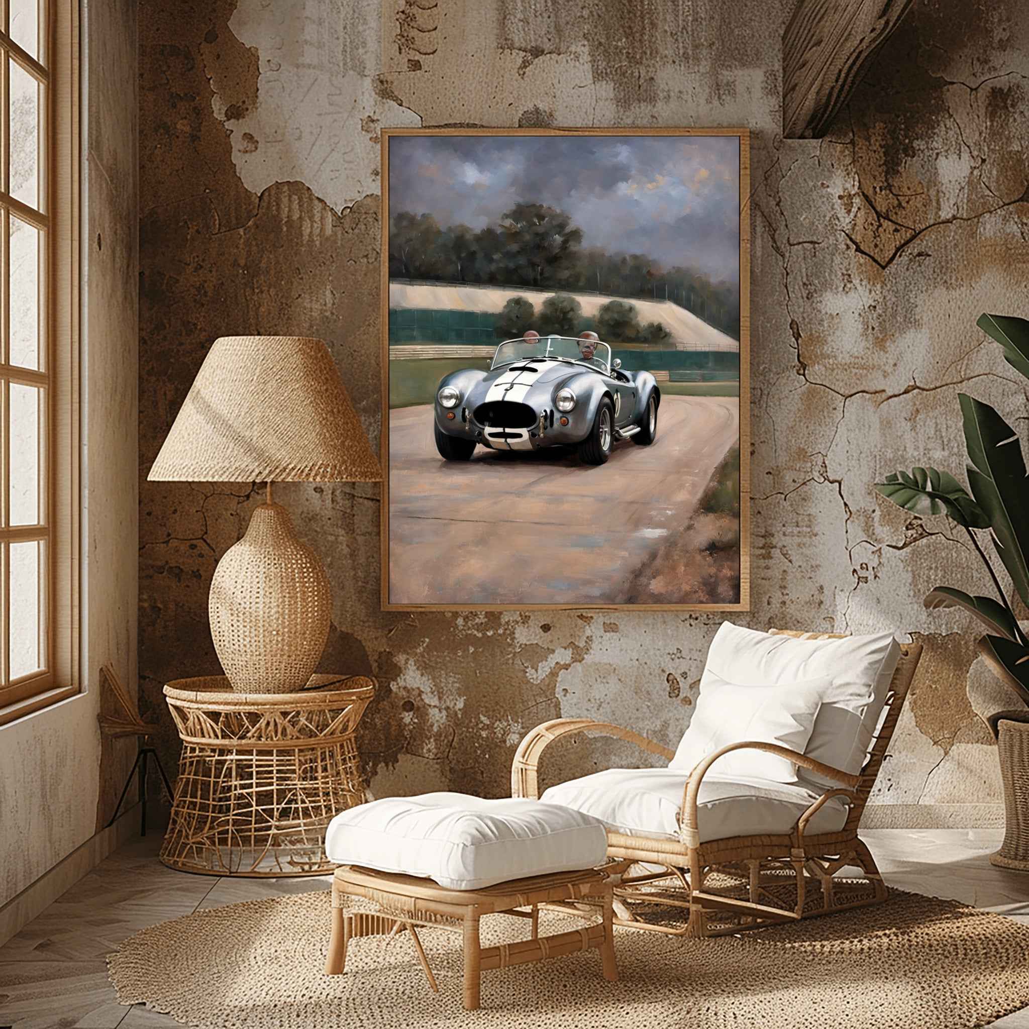 1966 Cobra Racing Heritage - Racetrack Edition | Poster Canvas