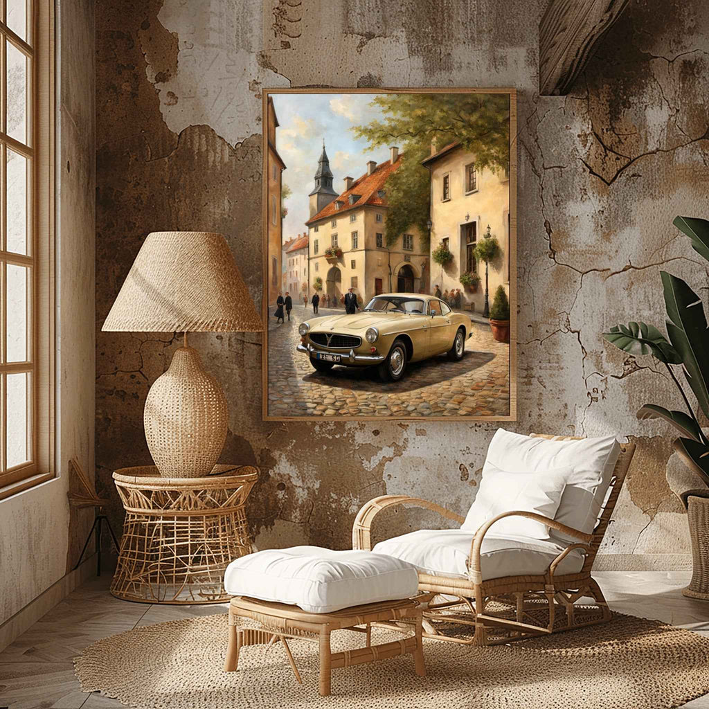 1966 Swedish GT Icon - Old Town Edition | Poster Canvas - AquilVision