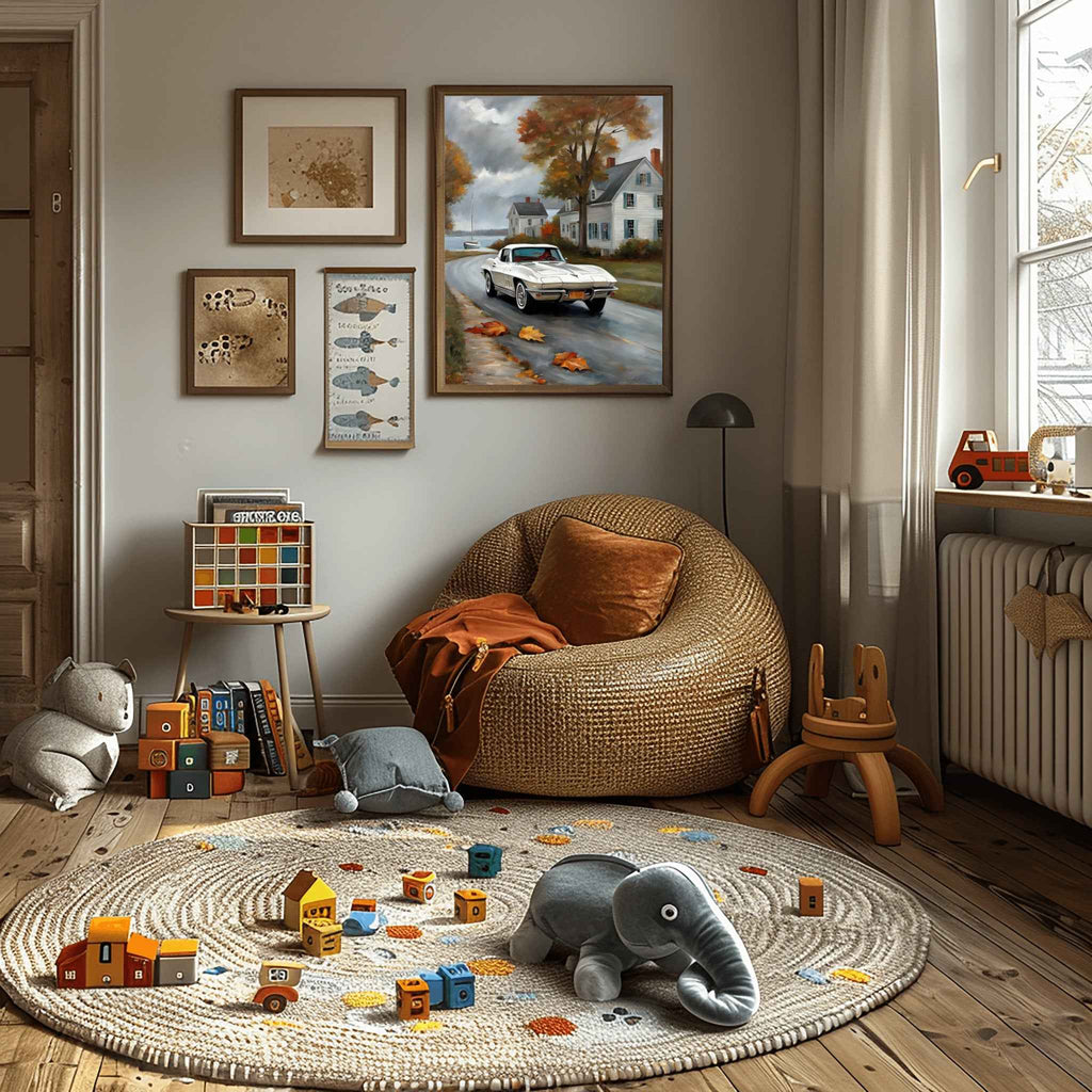 1963 Split-Window Stingray - Town Edition | Poster Canvas - AquilVision