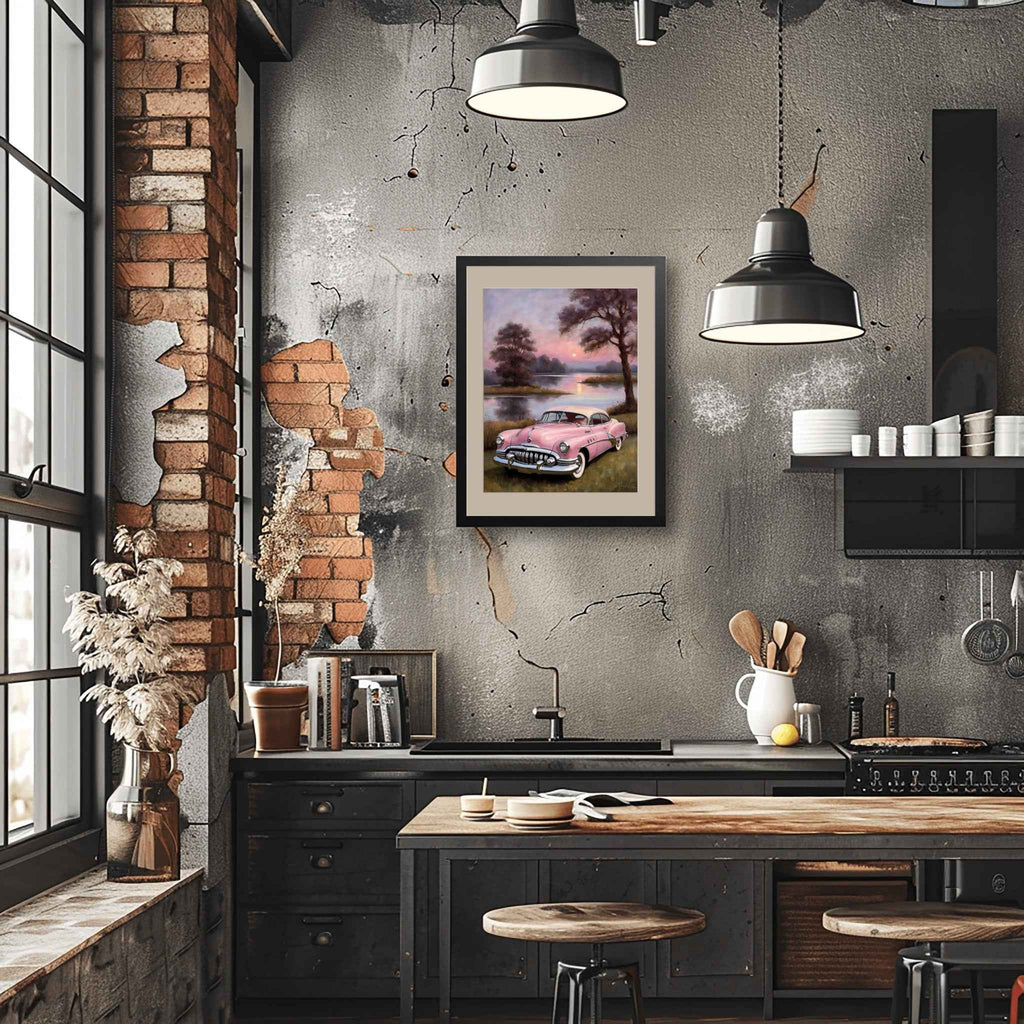 1950 American Riviera Dream - Lakeside Edition | Poster - Canvas - Framed Canvas