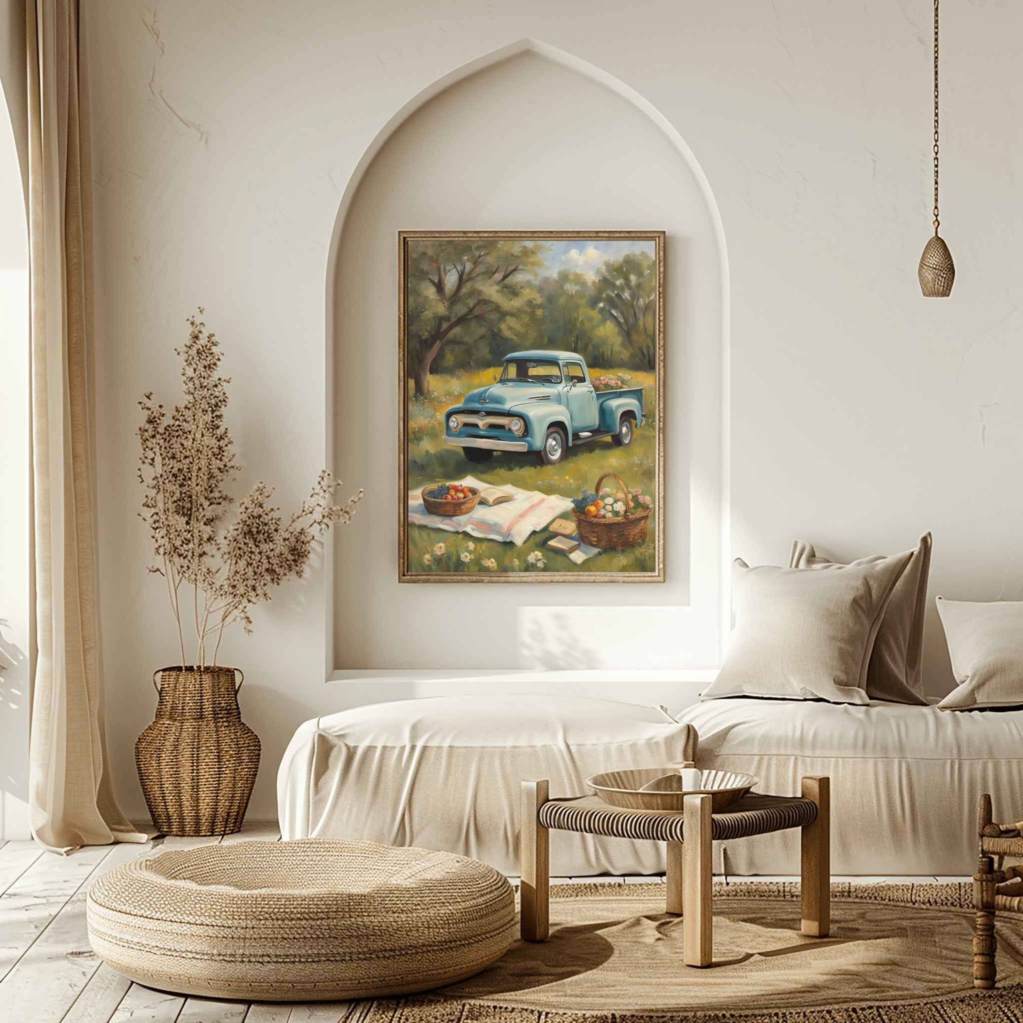 1956 Effie Classic Pickup - Picnic Edition | Poster Canvas