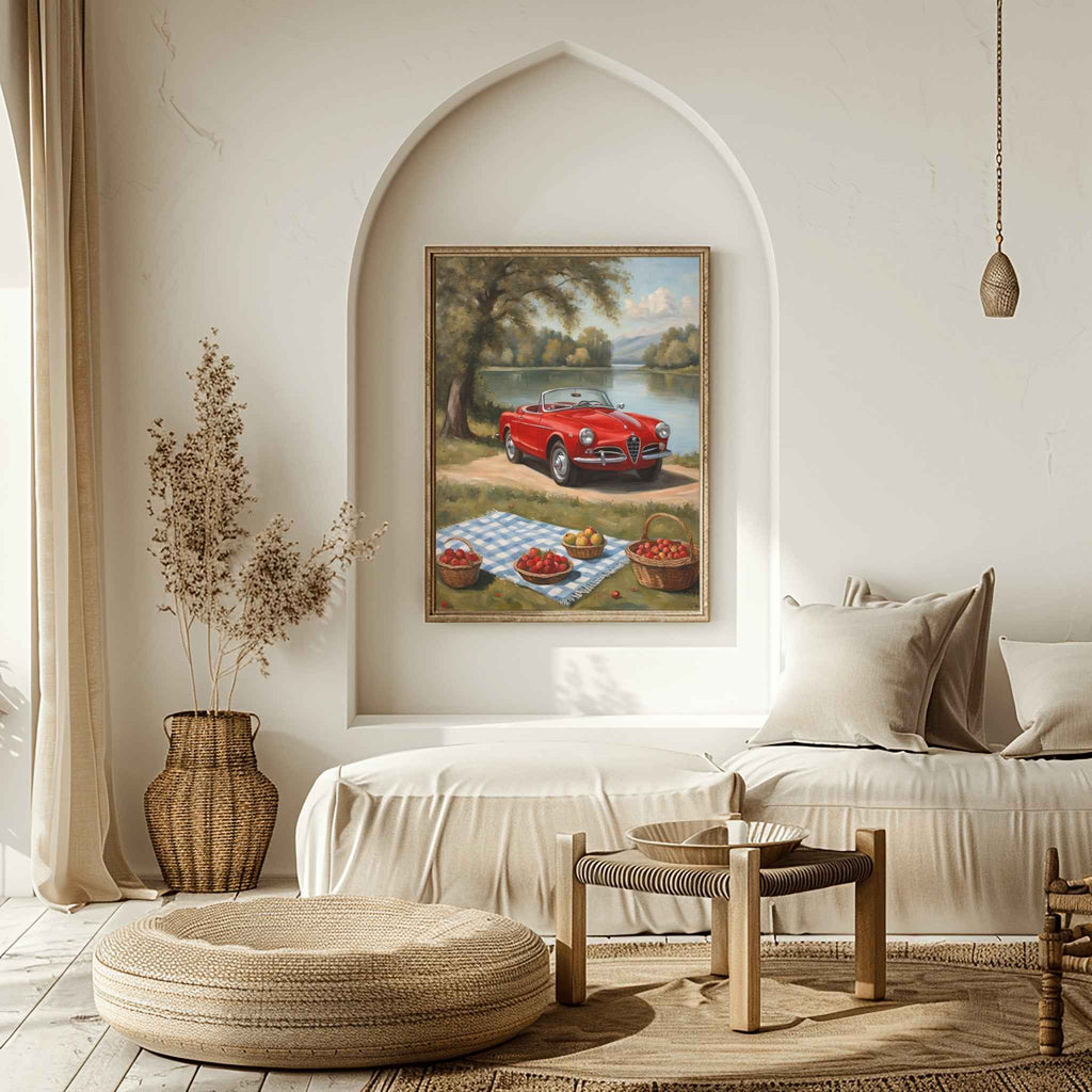 1958 Italian Spider Romance - Lakeside Edition | Poster Canvas - AquilVision