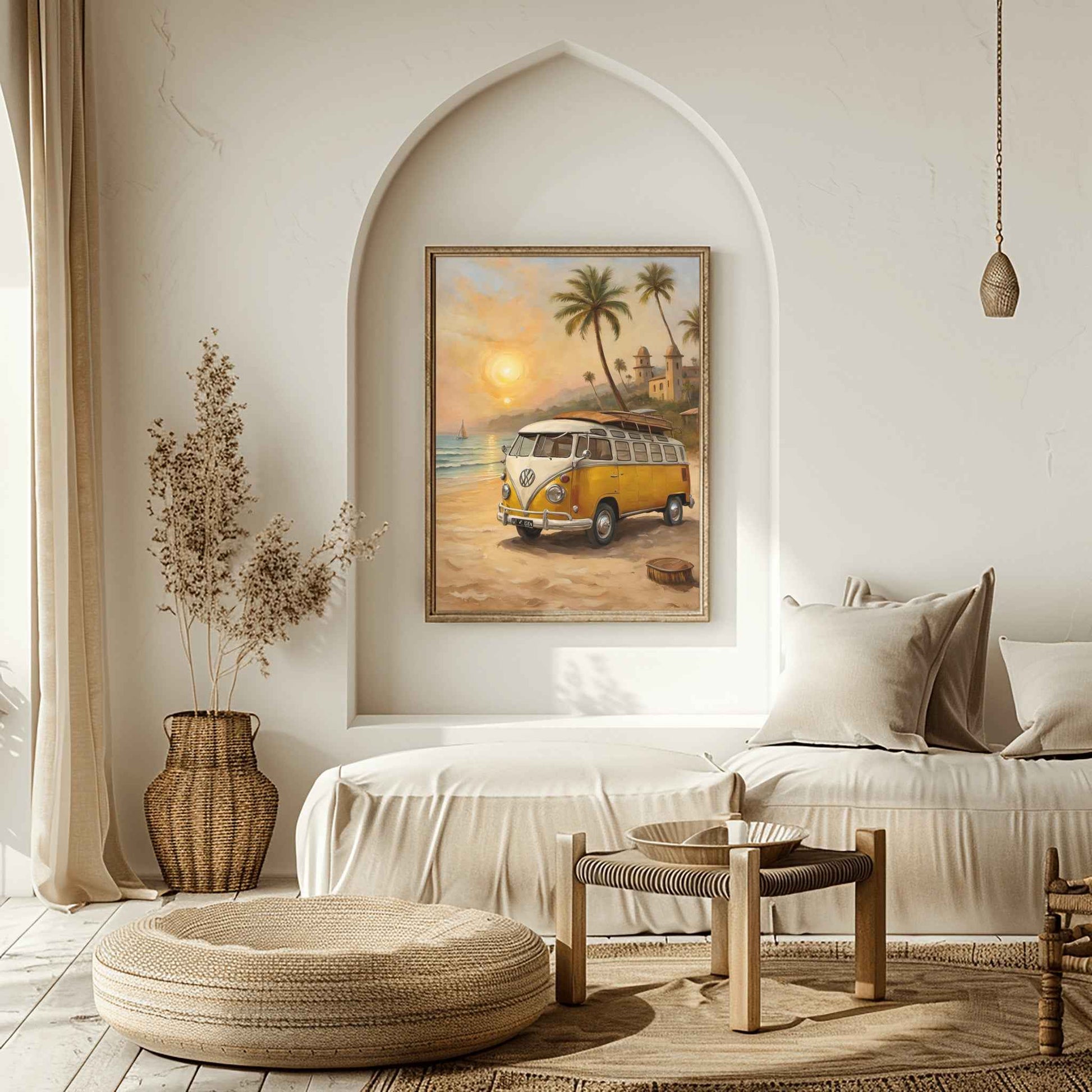 1960 German Split-Window Van - Beach Edition | Poster Canvas