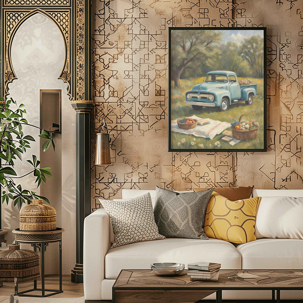 1956 Effie Classic Pickup - Picnic Edition | Poster Canvas - AquilVision