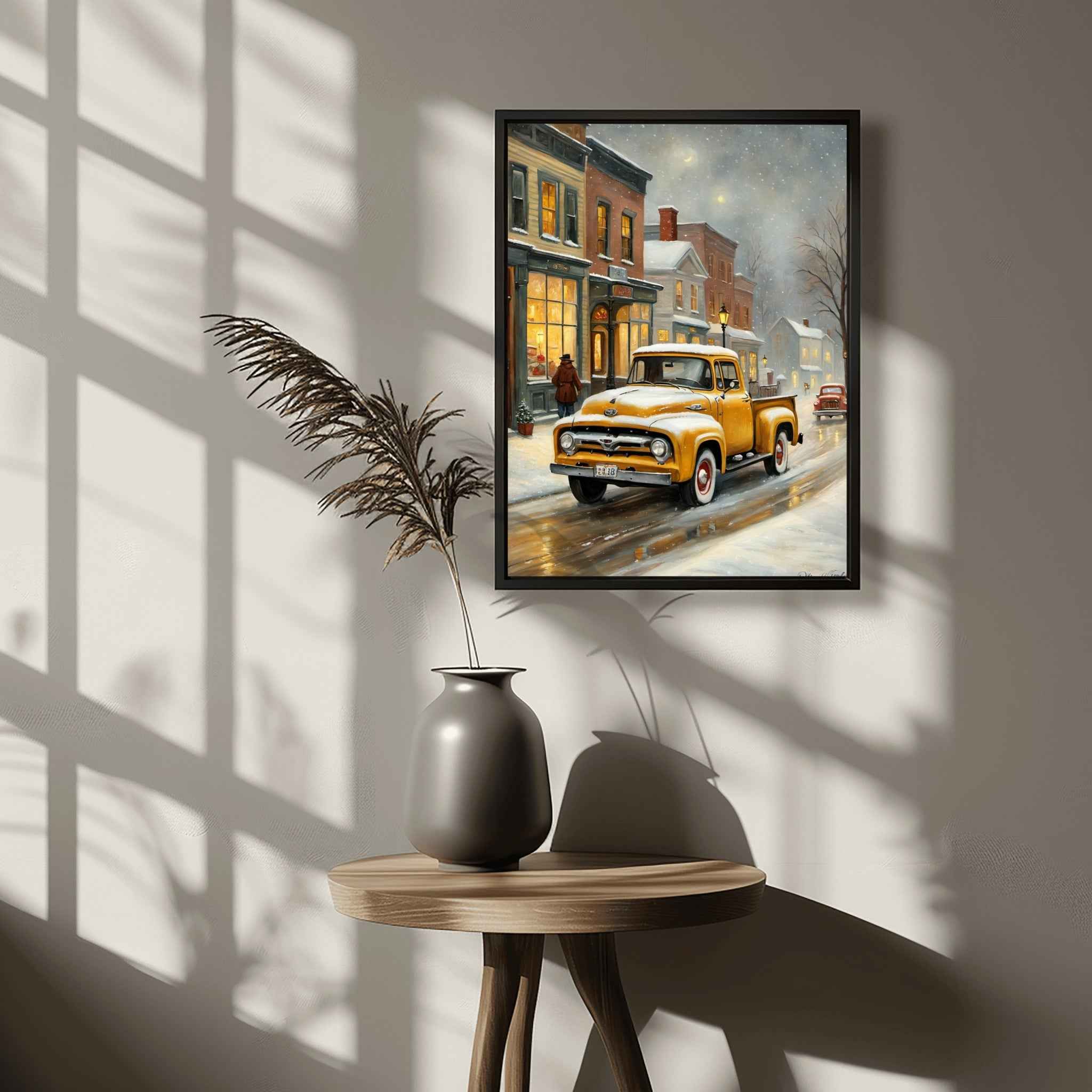 1956 Effie Classic Pickup - Winter Edition | Poster Canvas