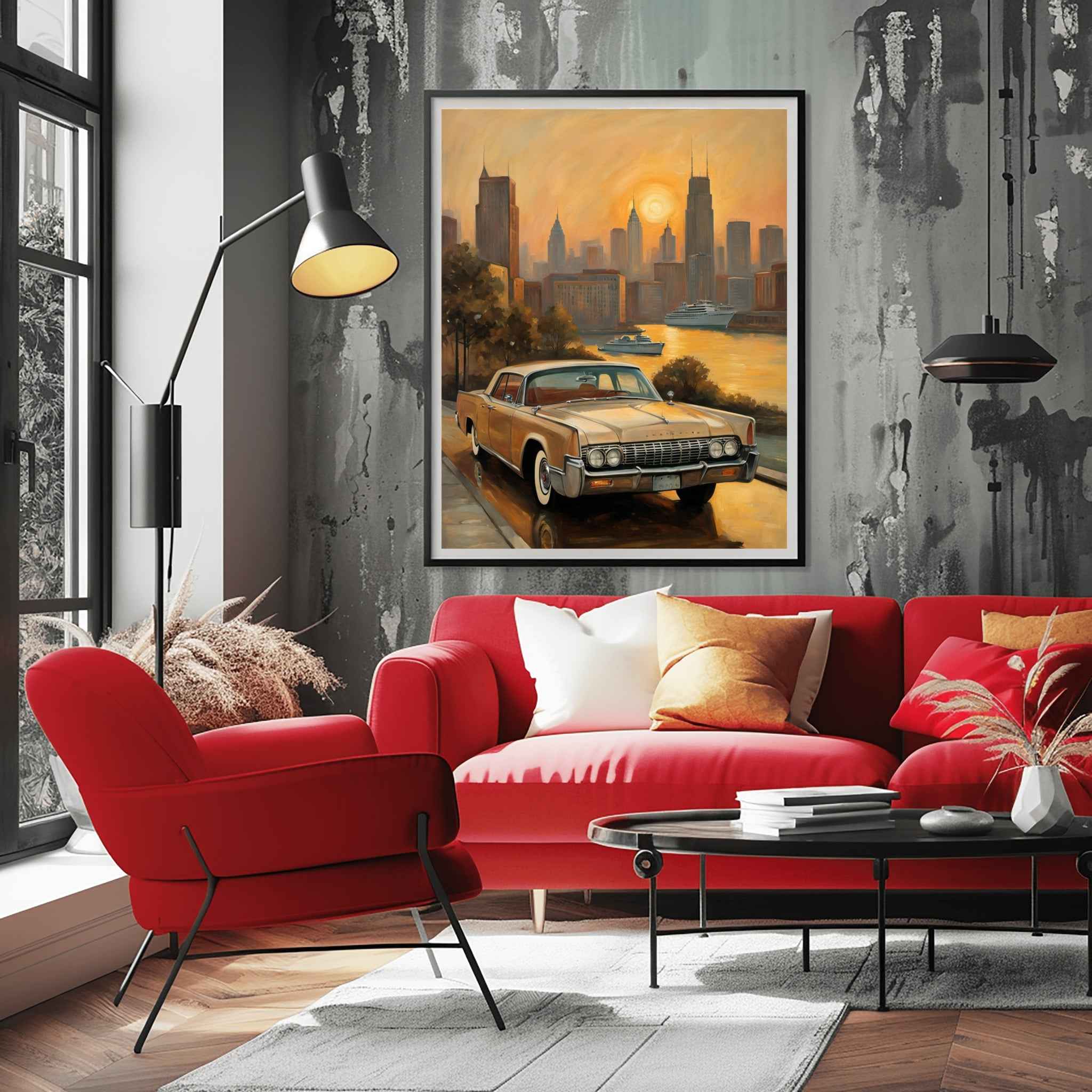 1961 Suicide-Door Continental - Sunset Edition | Poster Canvas