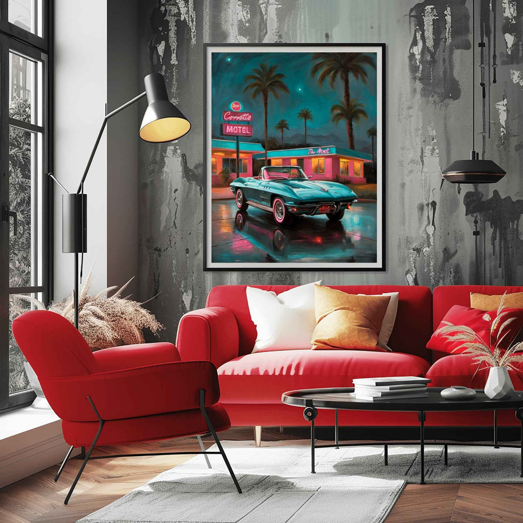 1963 Split-Window Stingray - Hotel Edition | Poster Canvas - AquilVision
