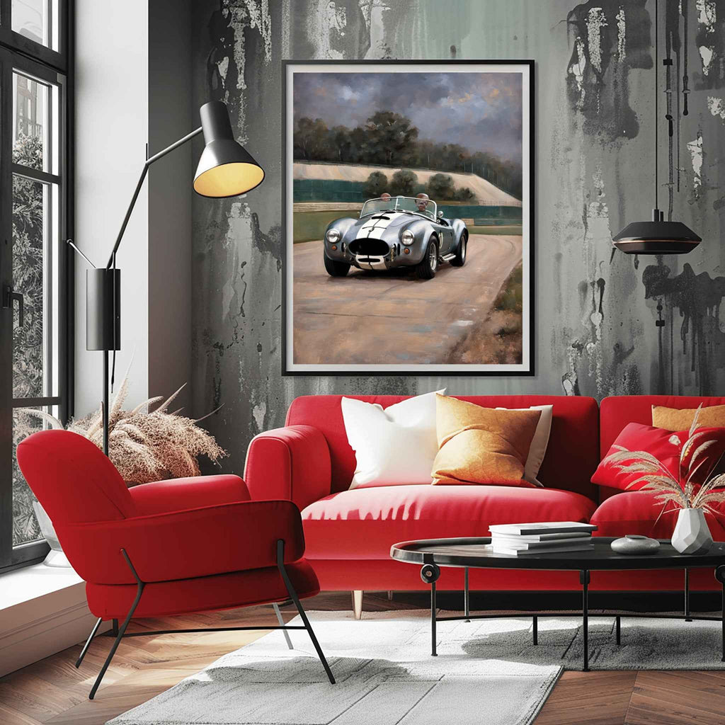 1966 Cobra Racing Heritage - Racetrack Edition | Poster Canvas